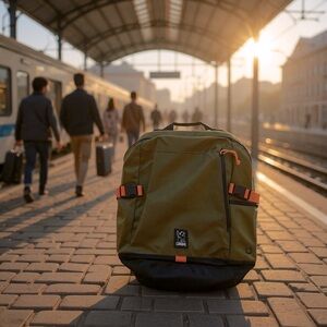 Chrome Olive and Orange Men's Backpack